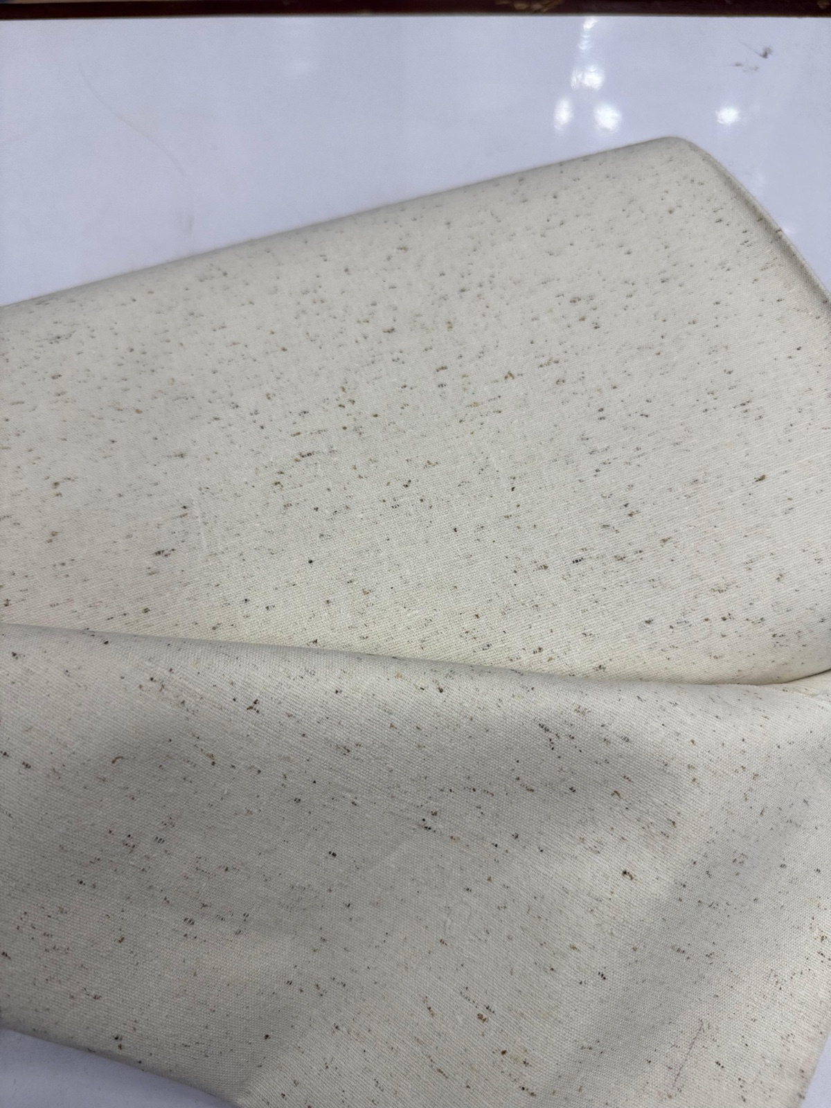 Premium Karandi folded on a counter